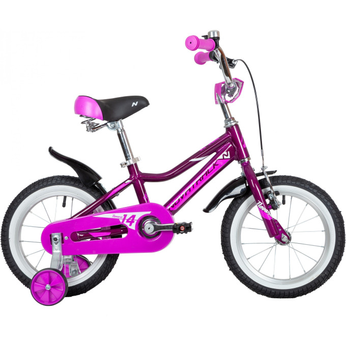 Детский велосипед NOVATRACK NOVARA 14” NEW фиолетовый 145ANOVARA.VL22